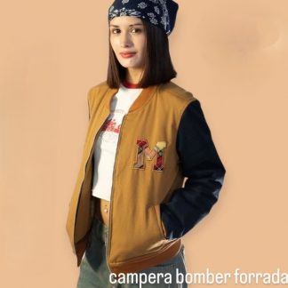 Campera Bomber de Gabardina